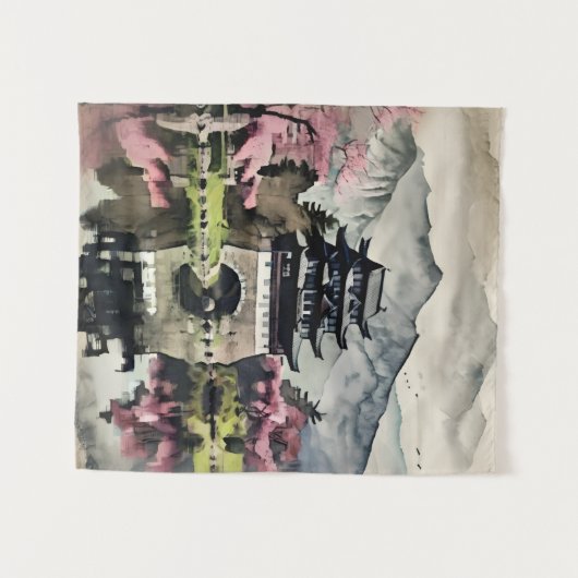 Spring Castle Wall Scroll Wandkleed (Voorkant (horizontaal))