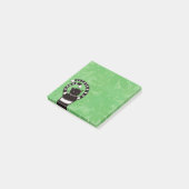 Spring Cat Lover Evil Kat Green Post-it® Notes (Schuin)