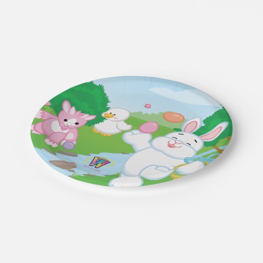 Spring Celebration Egg Hunt Papieren Bordje (Gekanteld)