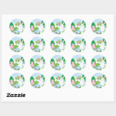 Spring Celebration Egg Hunt Ronde Sticker (Vel)