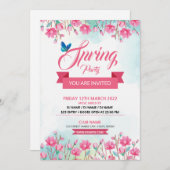 Spring Celebration Party Flyer Kaart (Voorkant / Achterkant)