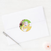 Spring Celebration Picnic Ronde Sticker (Envelop)