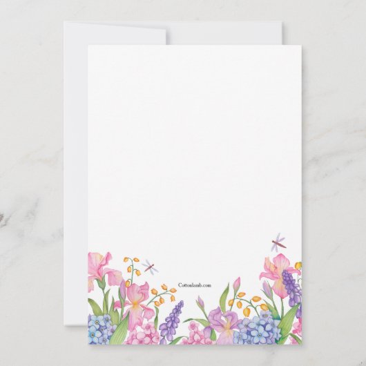 Spring Charm-fotokaart Kaart (Achterkant)