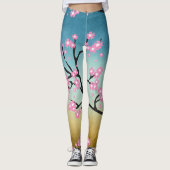 Spring Cheerful Cherry Blossom Leggings (Voorkant)