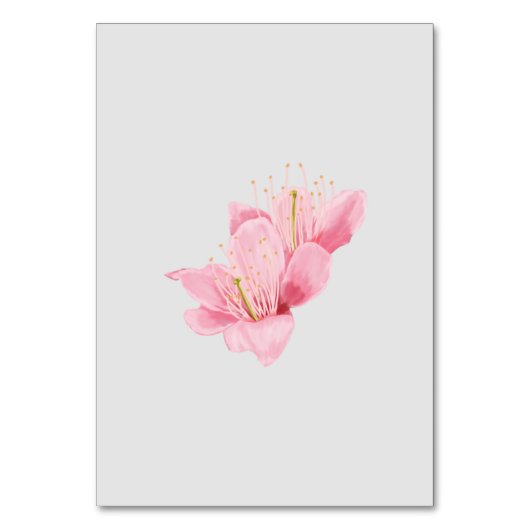 Spring Cherry bloesem Kaart (Achterkant)