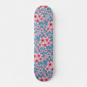 Spring Cherry Blosheiblauw Skateboard