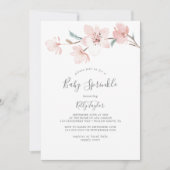 Spring Cherry Blossom Baby Sprinkle Kaart (Voorkant)