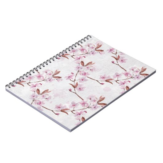 Spring Cherry Blossom Branches Notitieboek (Linkerzijde)