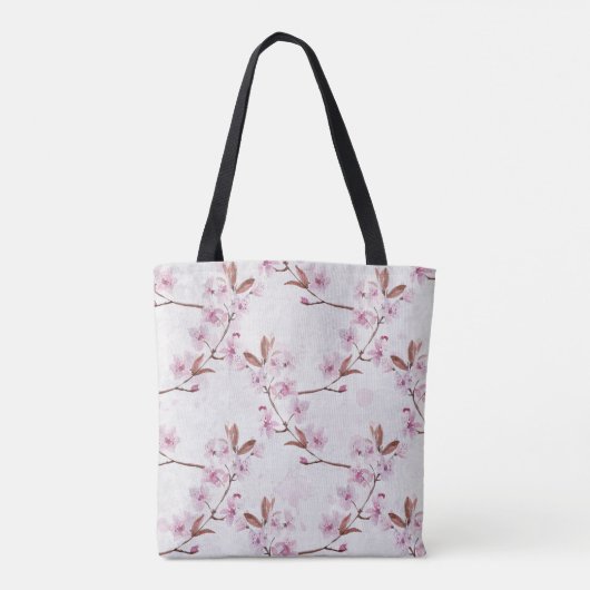 Spring Cherry Blossom Branches Tote Bag (Achterkant)