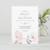 Spring Cherry Blossom Casual Wedding Kaart (Staand voorkant)