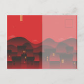 Spring Cherry Blossom Chinese Rat Jaar 2020 HHP Aankondigingskaart (Achterkant)