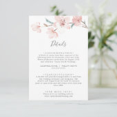 Spring Cherry Blossom Details Enclosure Kaart (Staand voorkant)