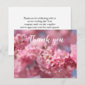 Spring Cherry Blossom Floral Sakura Dank u Bedankkaart (Voorkant / Achterkant)