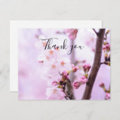 Spring Cherry Blossom Floral Sakura Dank u Bedankkaart (Voorkant / Achterkant)