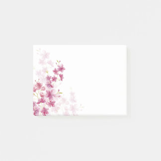 Spring Cherry Blossom Floral Waterverf Style Post-it® Notes