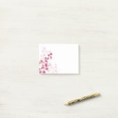 Spring Cherry Blossom Floral Waterverf Style Post-it® Notes (Op bureau)