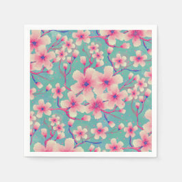 Spring Cherry Blossom green Hoesje-Mate iPhone Cas Servet