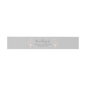 Spring Cherry Blossom | Grijs de bruiloft van Uitnodigingen Wikkel (Vlak)