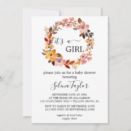 Spring Cherry Blossom | Het is een meisje Baby sho Kaart