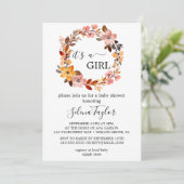 Spring Cherry Blossom | Het is een meisje Baby sho Kaart (Staand voorkant)