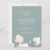 Spring Cherry Blossom in één huwelijk Kaart (Achterkant)