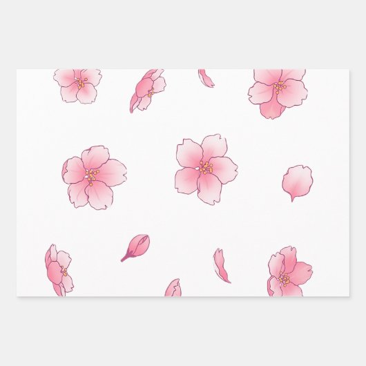Spring Cherry Blossom Inpakpapier Vel (Voorkant 2)