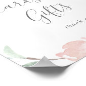 Spring Cherry Blossom Kaarten and Gifts Sign Poster (Hoek)