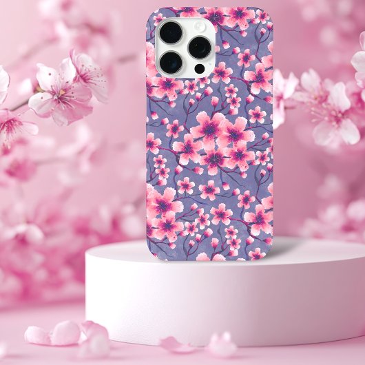 Spring Cherry Blossom lila Case-Mate iPhone Case