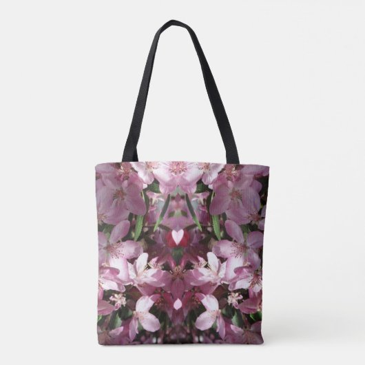 Spring Cherry Blossom Pink Tote Bag (Achterkant)