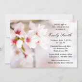 Spring Cherry Blossom Pink White Vrijgezellenfeest Kaart (Voorkant)