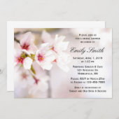 Spring Cherry Blossom Pink White Vrijgezellenfeest Kaart (Voorkant / Achterkant)