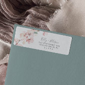 Spring Cherry Blossom Return Address Label