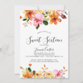 Spring Cherry Blossom Sweet Sixteen Birthday Kaart (Voorkant)