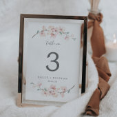 Spring Cherry Blossom Table Number Kaart