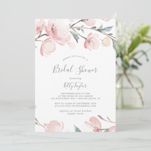 Spring Cherry Blossom Vrijgezellenfeest Kaart (Staand voorkant)