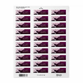 Spring Cherry Blossom Wedding Address Etiket (Full Sheet)