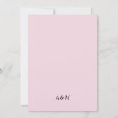 Spring Cherry Blossom Wedding Invitation Kaart (Achterkant)