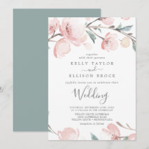 Spring Cherry Blossom Wedding Invitation