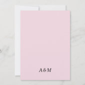 Spring Cherry Blossom Wedding Invitation Kaart (Achterkant)