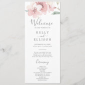 Spring Cherry Blossom Wedding Programma Programmakaart (Voorkant)