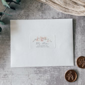 Spring Cherry Blossom Wedding RSVP Adresetiketten Etiket