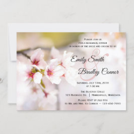 Spring Cherry Blossoms | Floral repetitie diner Kaart