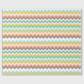 Spring Chevron Wrapping Paper Cadeaupapier (Vlak)