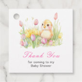 Spring Chick Baby Shower Bedankjes Labels (Voorkant)