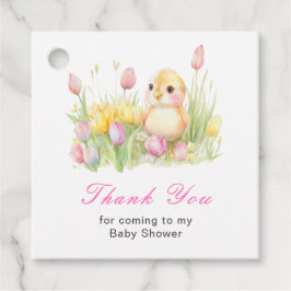 Spring Chick Baby Shower Bedankjes Labels