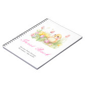 Spring Chick Baby Shower Guest Book Notitieboek (Linkerzijde)