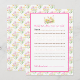 Spring Chick Baby shower Kaart