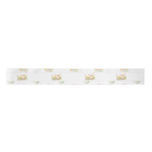 Spring Chick Baby shower Satijnen Lint (Voorkant)