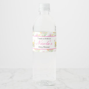 Spring Chick Baby shower Waterfles Etiket