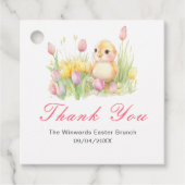 Spring Chick Easter Brunch Bedankjes Labels (Voorkant)